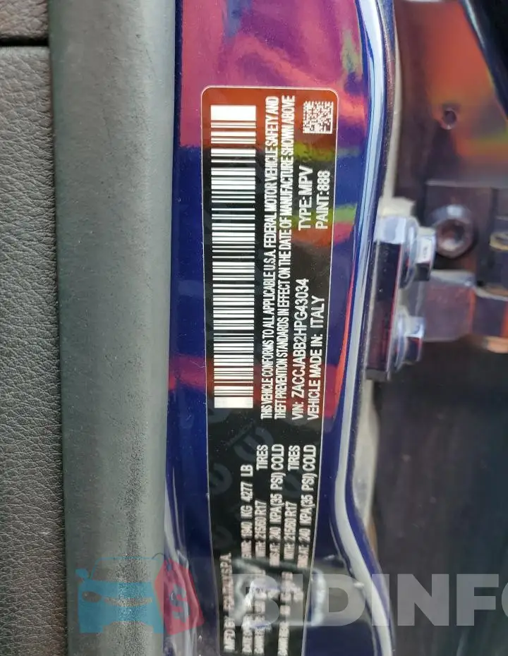ZACCJABB2HPG43034 Photo# 14
