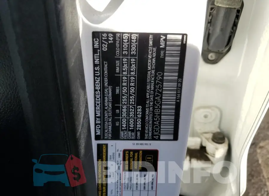 4JGDA5HB5GA725790 Photo# 12
