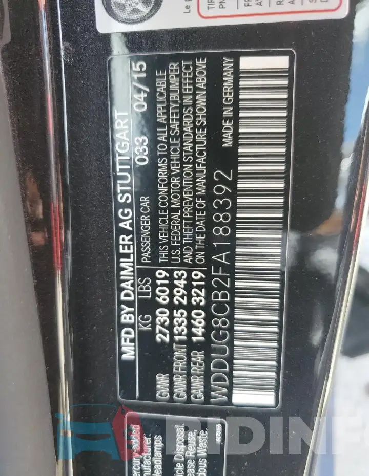 WDDUG8CB2FA188392 Photo# 12