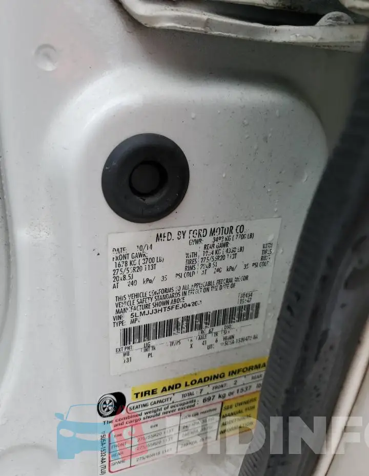 5LMJJ3HT5FEJ04263 Photo# 13