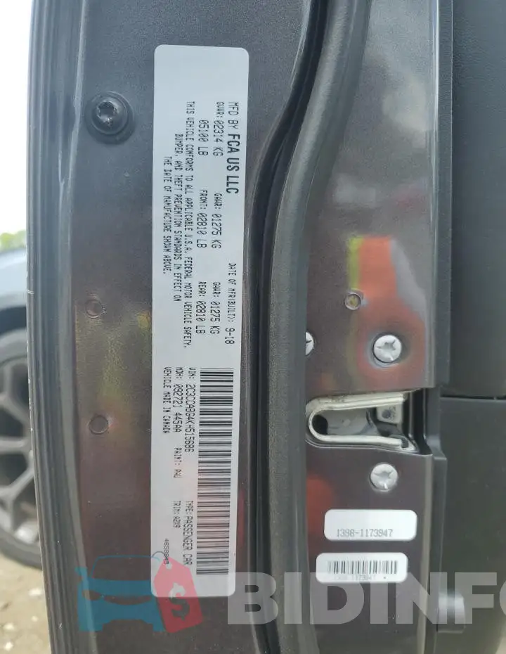 2C3CCABG4KH515686 Photo# 13