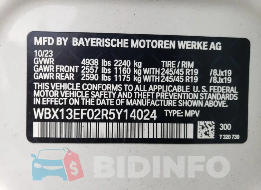 WBX13EF02R5Y14024 Photo# 13
