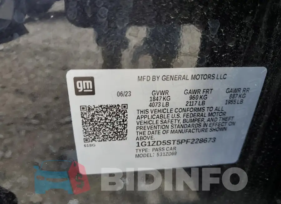 1G1ZD5ST5PF228673 Photo# 13