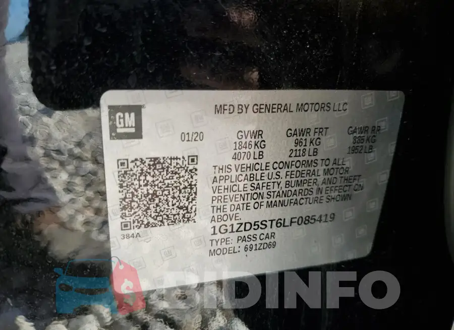 1G1ZD5ST6LF085419 Photo# 12