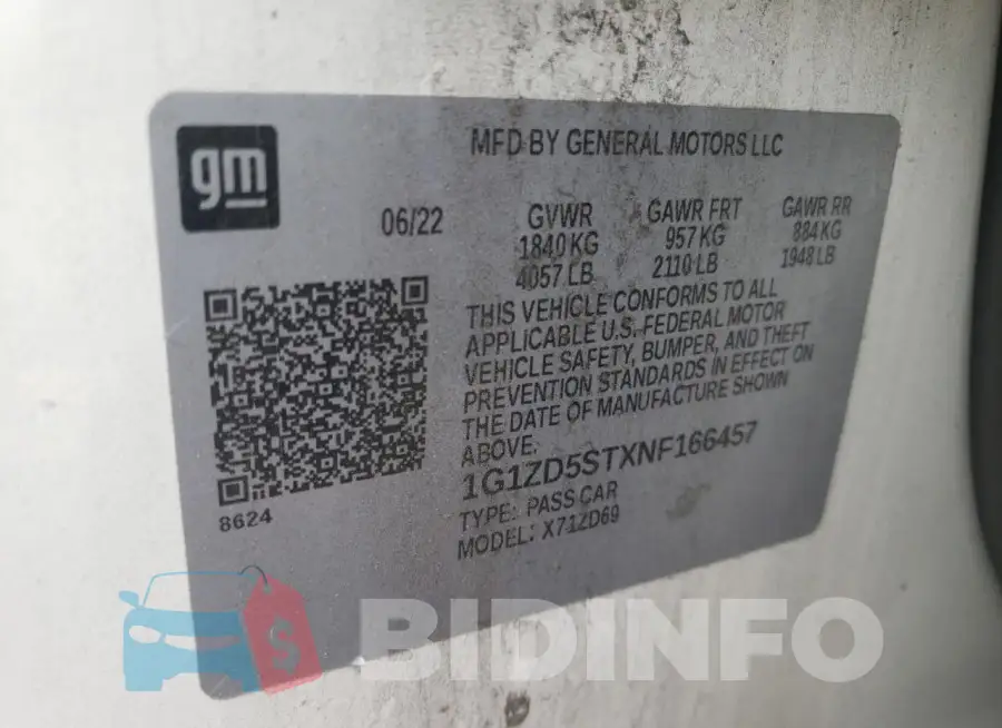 1G1ZD5STXNF166457 Photo# 12