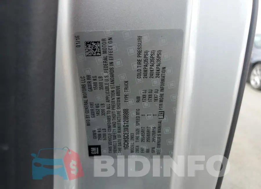 1GCHSCE3XG1208988 Photo# 12