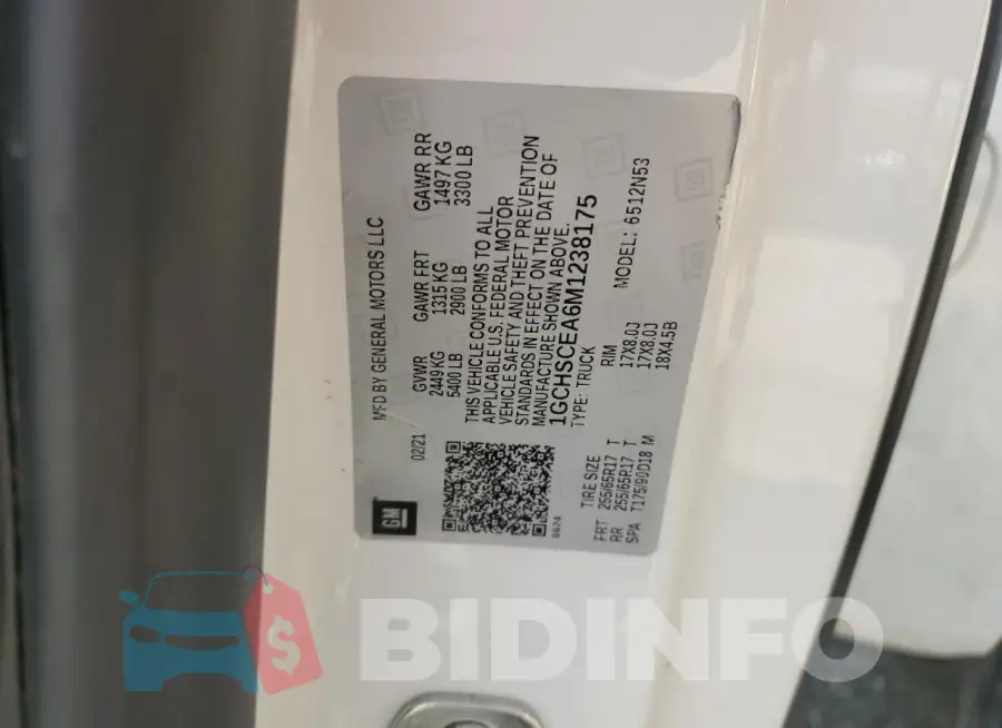 1GCHSCEA6M1238175 Photo# 12