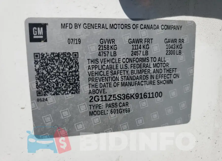2G11Z5S36K9161100 Photo# 13