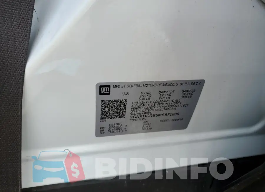 3GNKBCRS5MS571806 Photo# 13