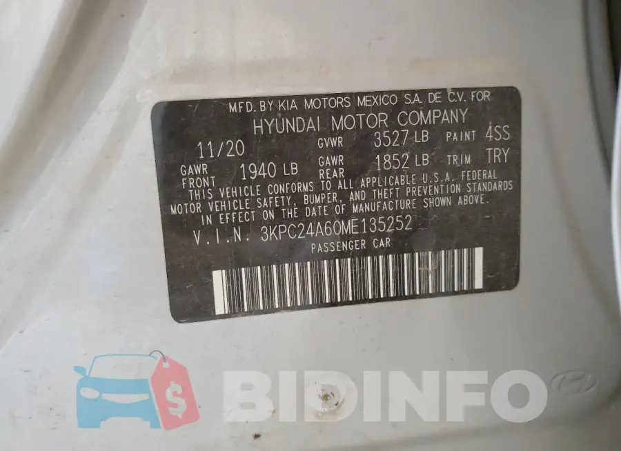 3KPC24A60ME135252 Photo# 12