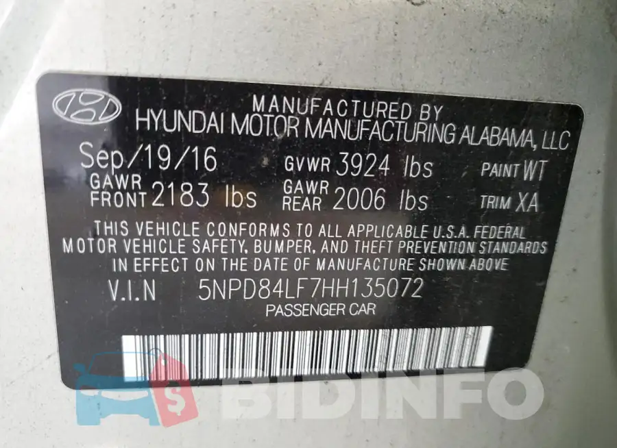 5NPD84LF7HH135072 Photo# 12