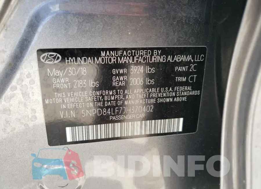 5NPD84LF7JH370402 Photo# 12