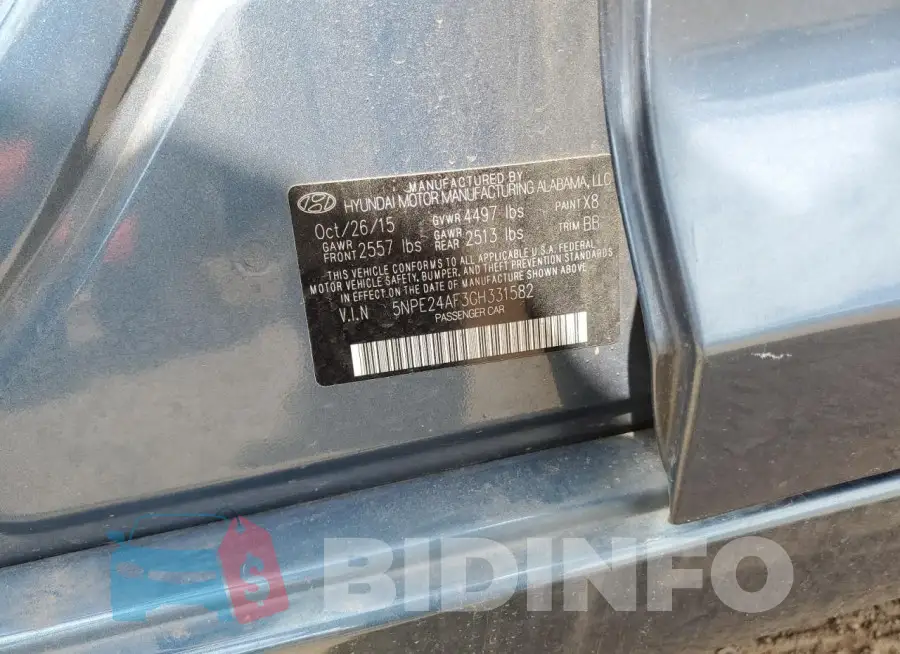 5NPE24AF3GH331582 Photo# 12