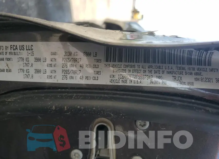1C6RR7FT2FS597342 Photo# 12