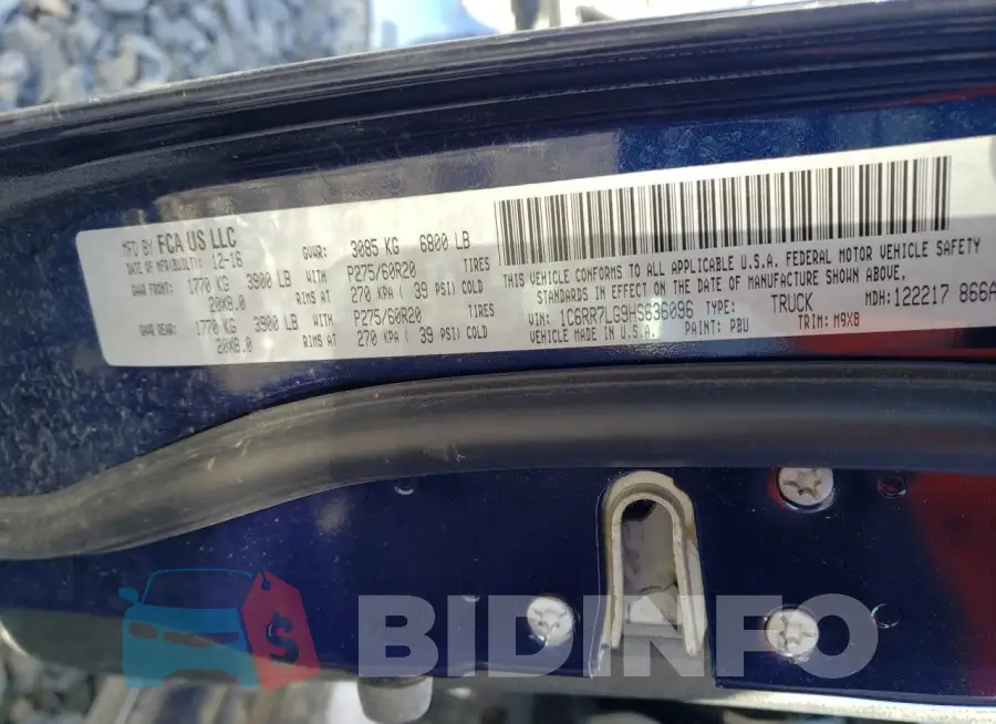 1C6RR7LG9HS636096 Photo# 12