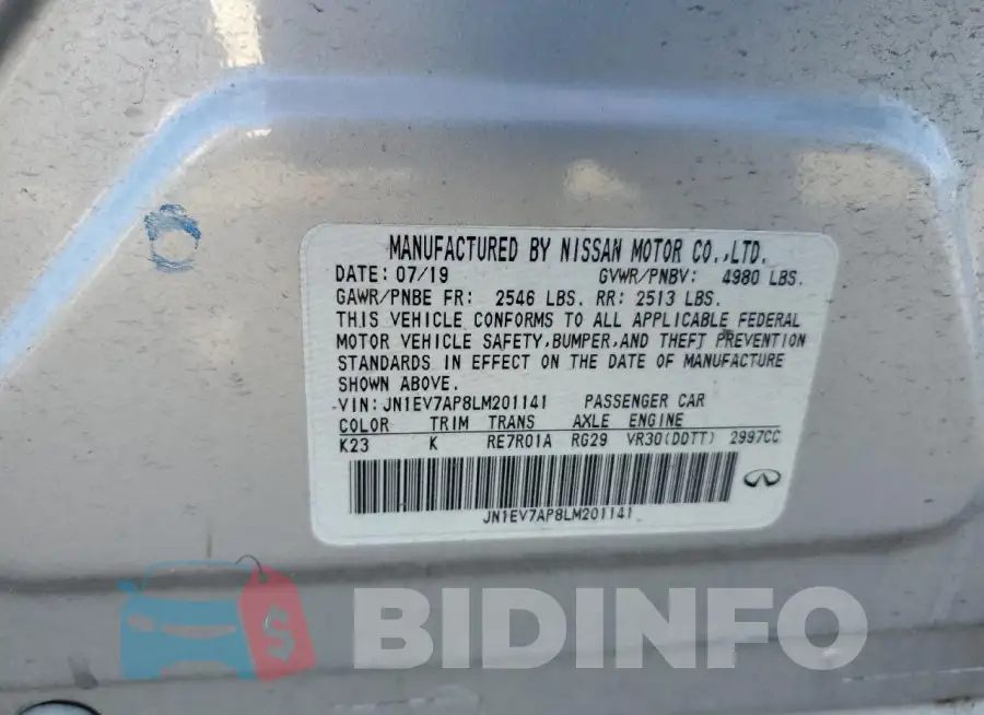 JN1EV7AP8LM201141 Photo# 12