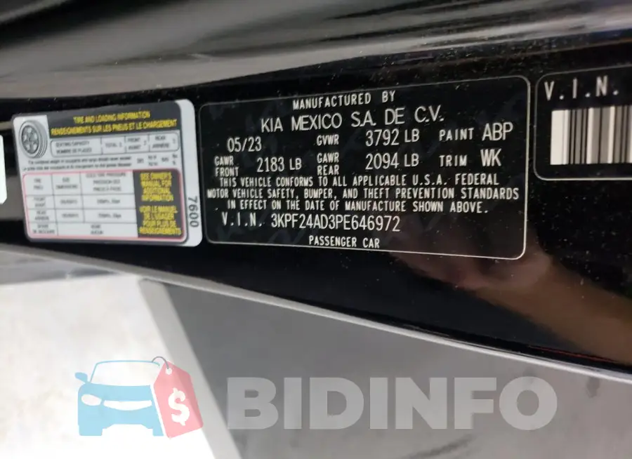 3KPF24AD3PE646972 Photo# 12