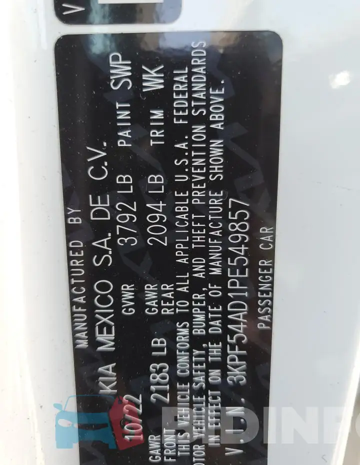 3KPF54AD1PE549857 Photo# 12