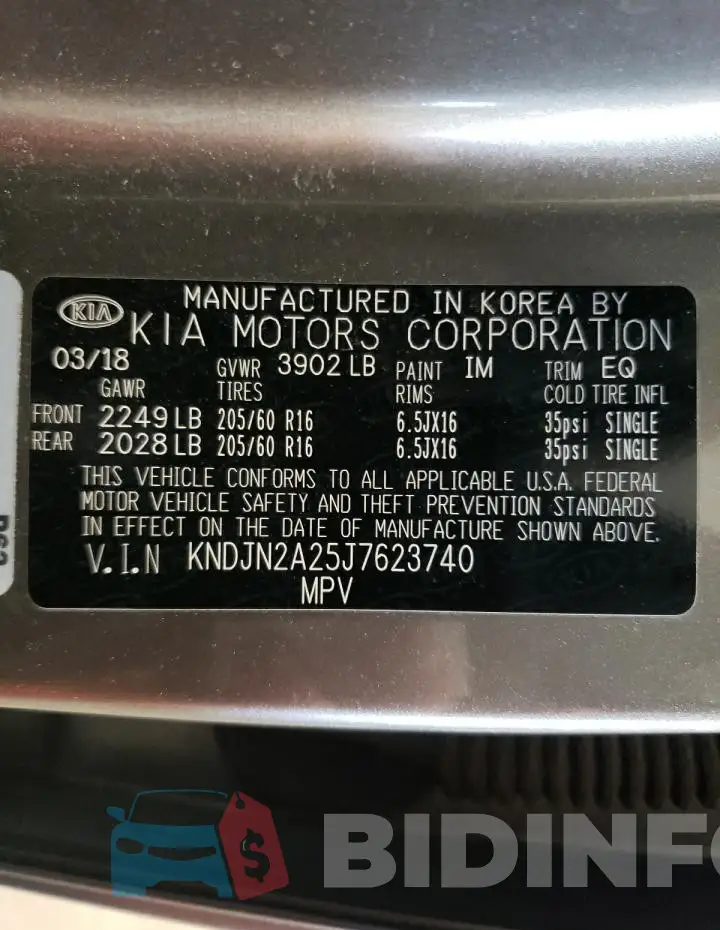 KNDJN2A25J7623740 Photo# 12