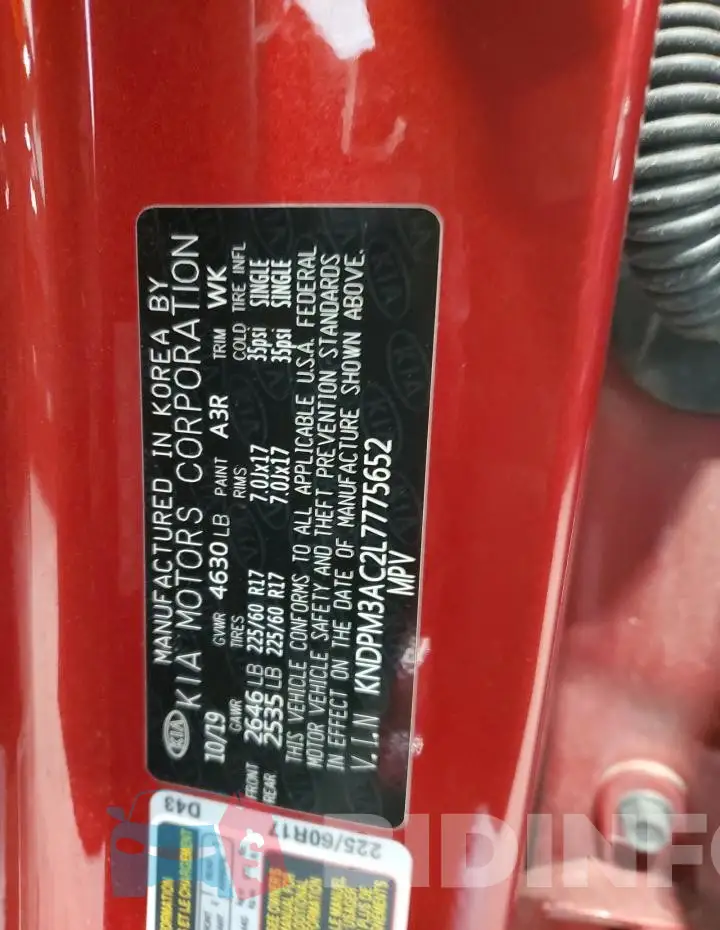 KNDPM3AC2L7775652 Photo# 12