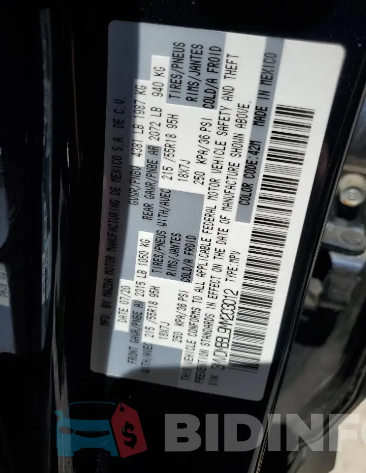 3MVDMBBL9MM203012 Photo# 13