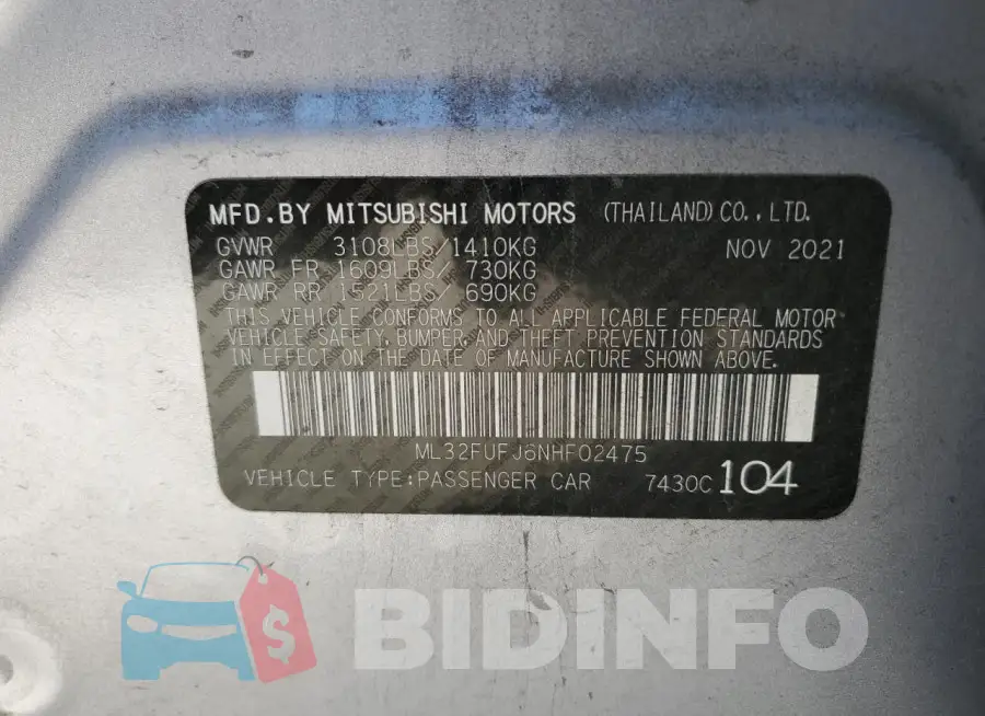 ML32FUFJ6NHF02475 Photo# 13
