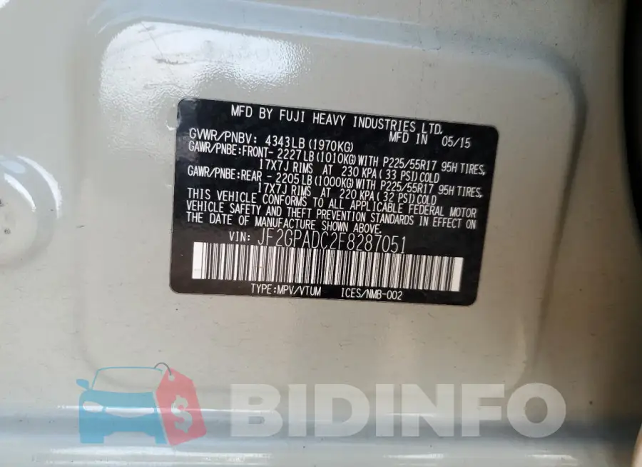 JF2GPADC2F8287051 Photo# 12