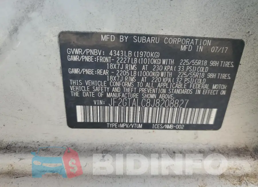 JF2GTALC8J8208827 Photo# 14