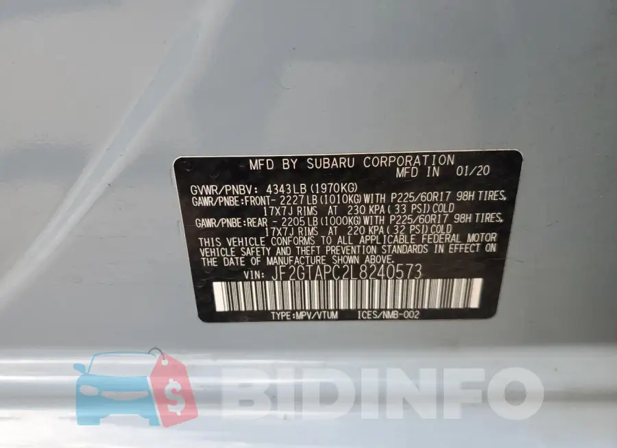 JF2GTAPC2L8240573 Photo# 12