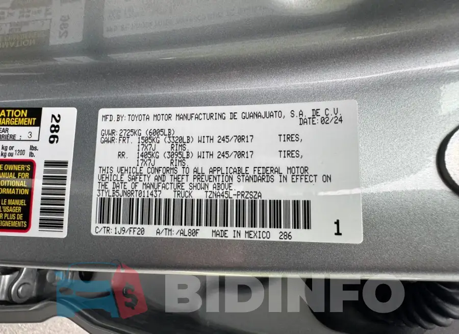 3TYLB5JN8RT011437 Photo# 10