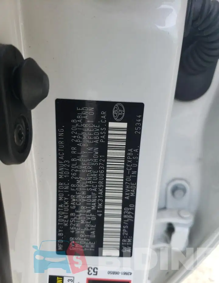 4T1K31AK9RU063721 Photo# 12