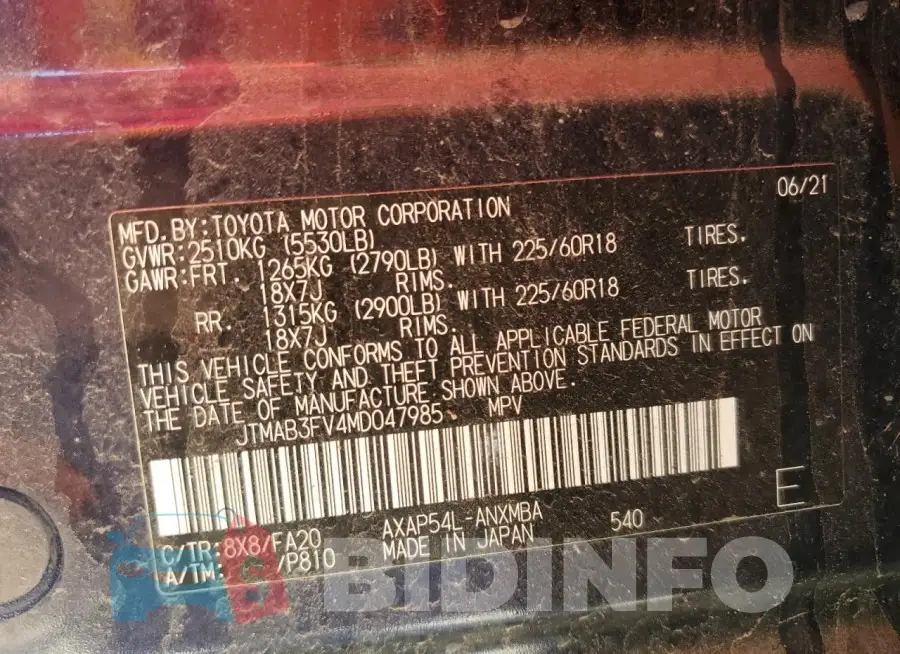JTMAB3FV4MD047985 Photo# 12