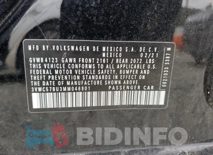 3VWC57BU3MM046901 Photo# 12
