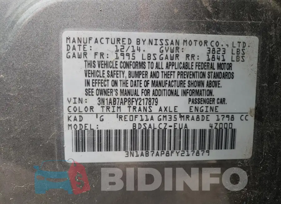 3N1AB7AP8FY217879 Photo# 12