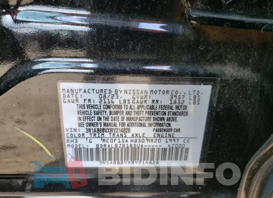 3N1AB8BVXRY214828 Photo# 12