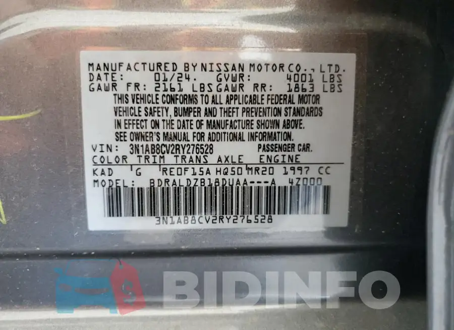 3N1AB8CV2RY276528 Photo# 12