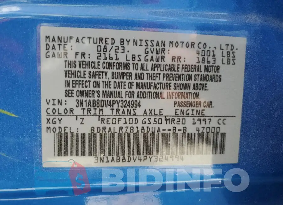 3N1AB8DV4PY324994 Photo# 12