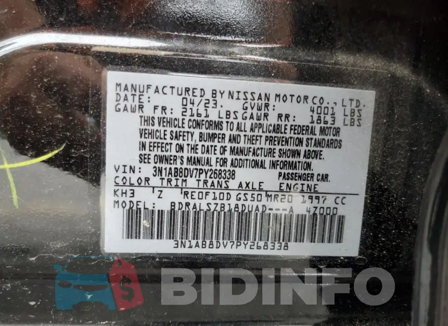 3N1AB8DV7PY268338 Photo# 12