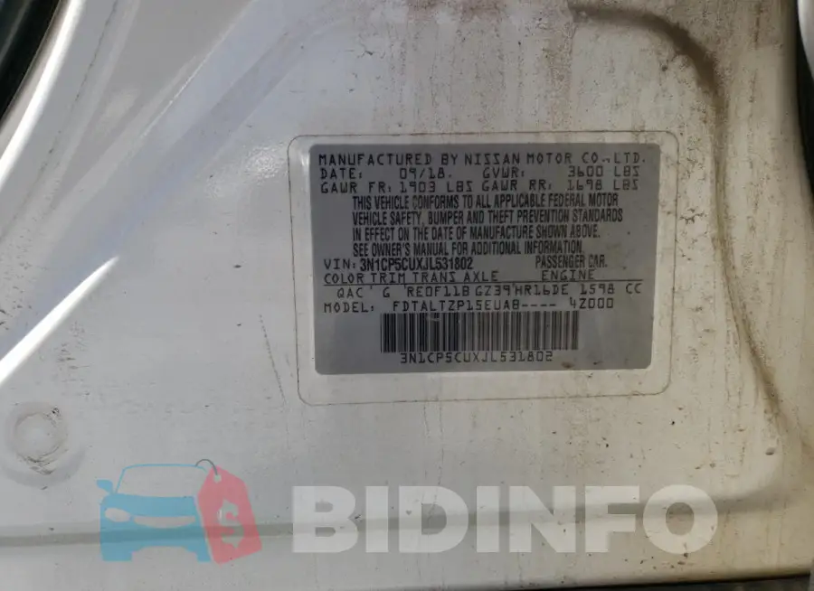 3N1CP5CUXJL531802 Photo# 12