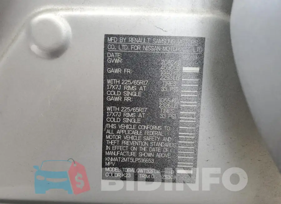 KNMAT2MT5LP516653 Photo# 13