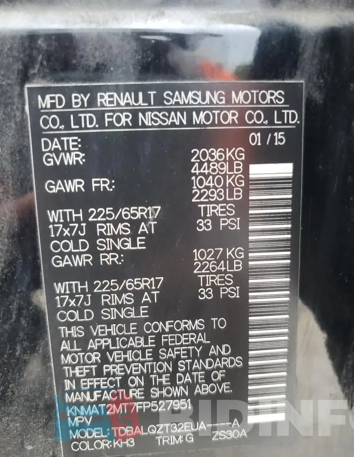 KNMAT2MT7FP527951 Photo# 13
