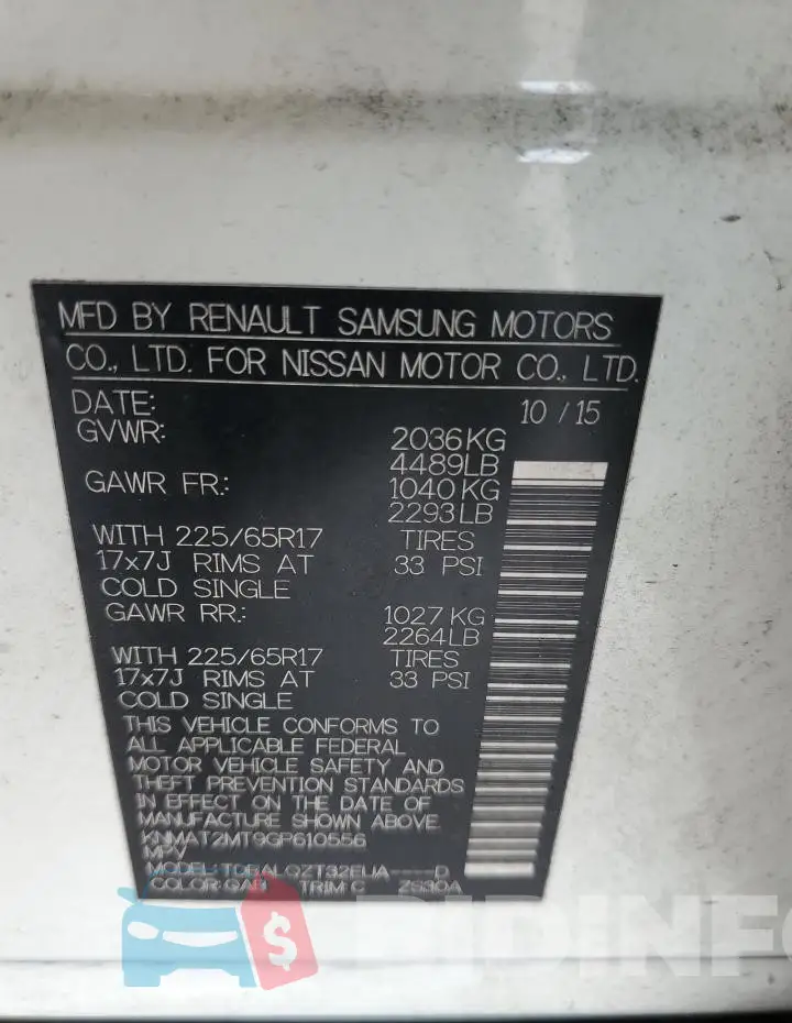 KNMAT2MT9GP610556 Photo# 13