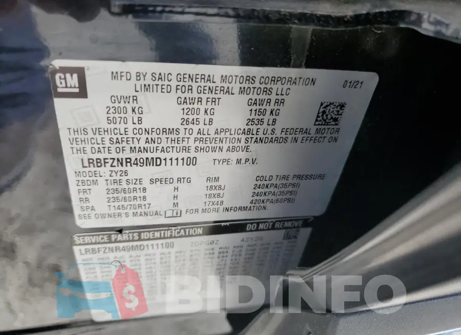 LRBFZNR49MD111100 Photo# 13