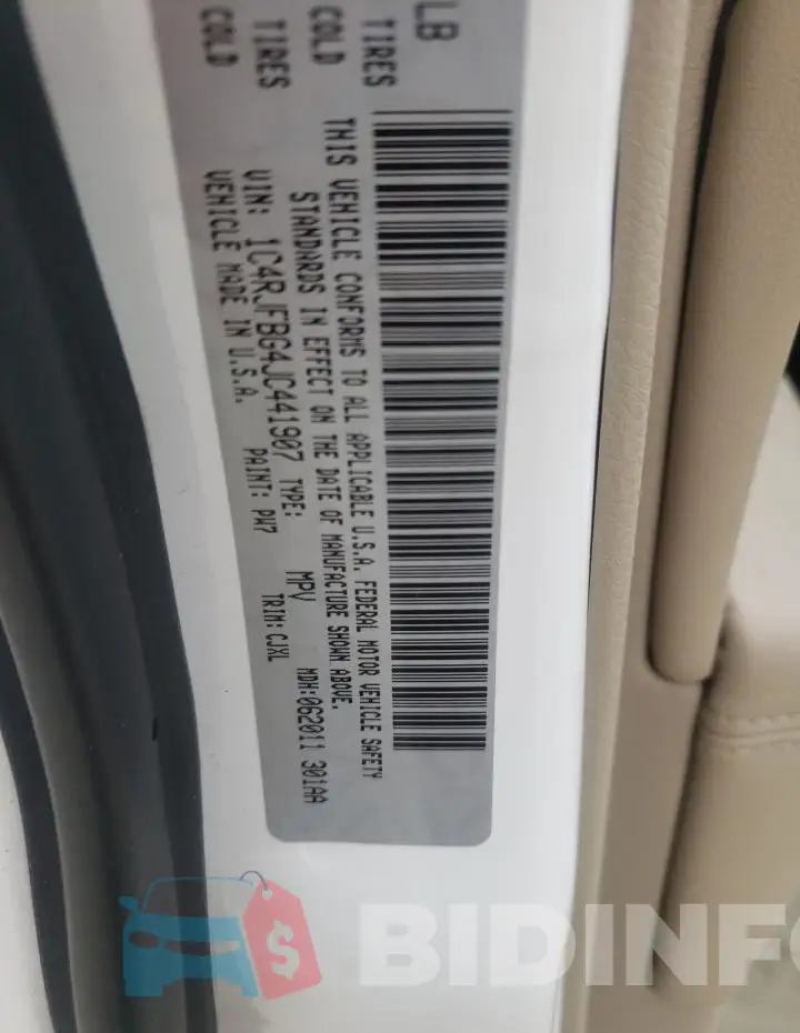 1C4RJFBG4JC441907 Photo# 12