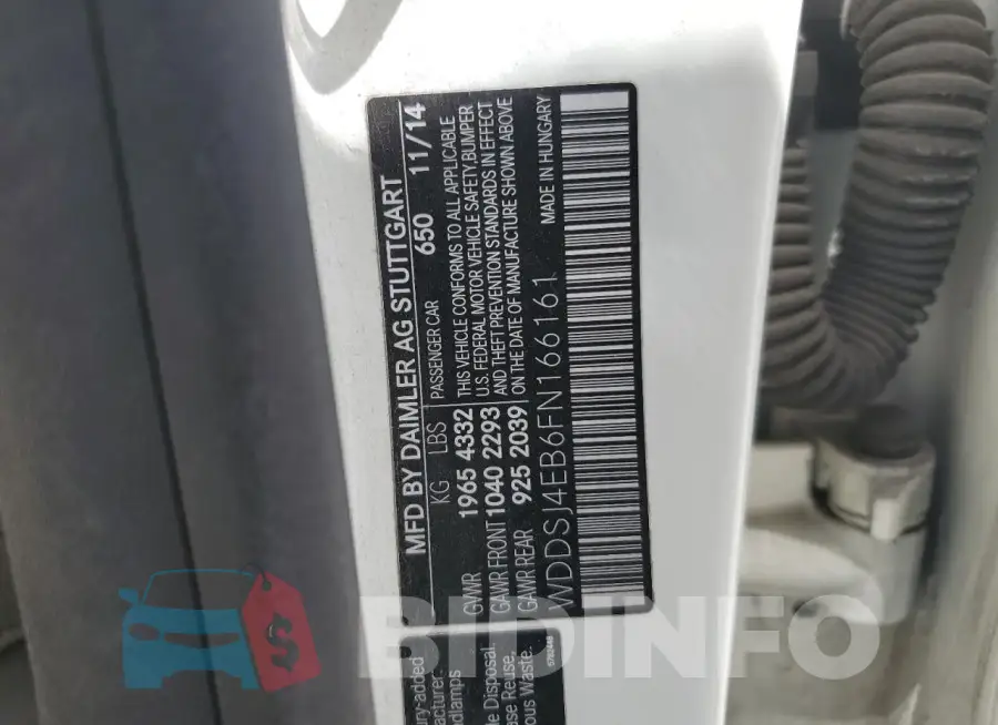 WDDSJ4EB6FN166161 Photo# 12