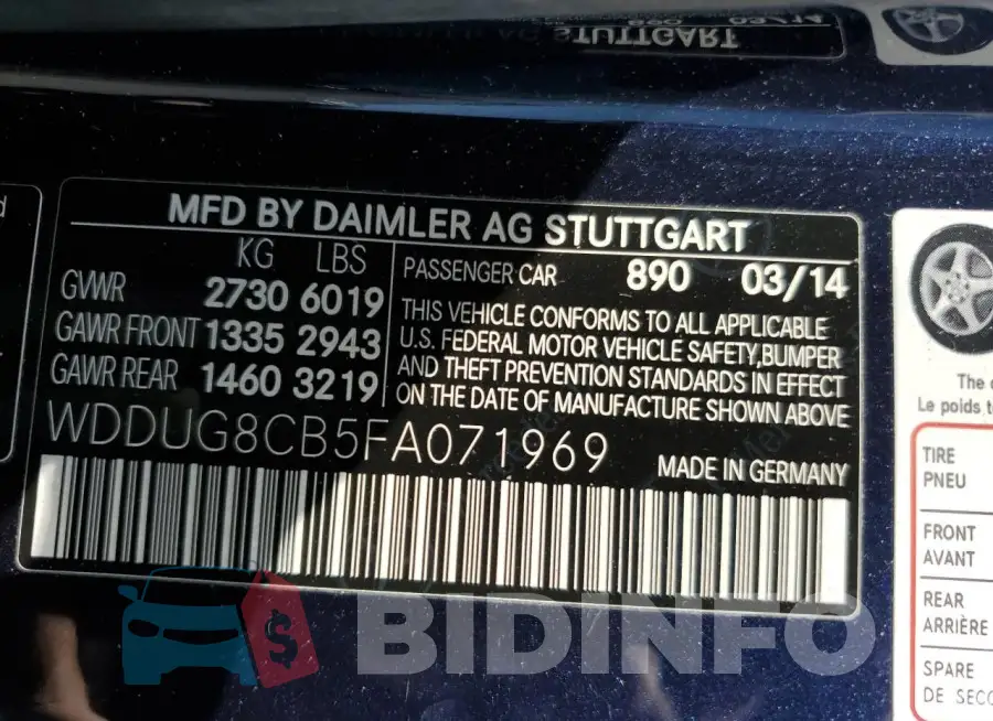 WDDUG8CB5FA071969 Photo# 12