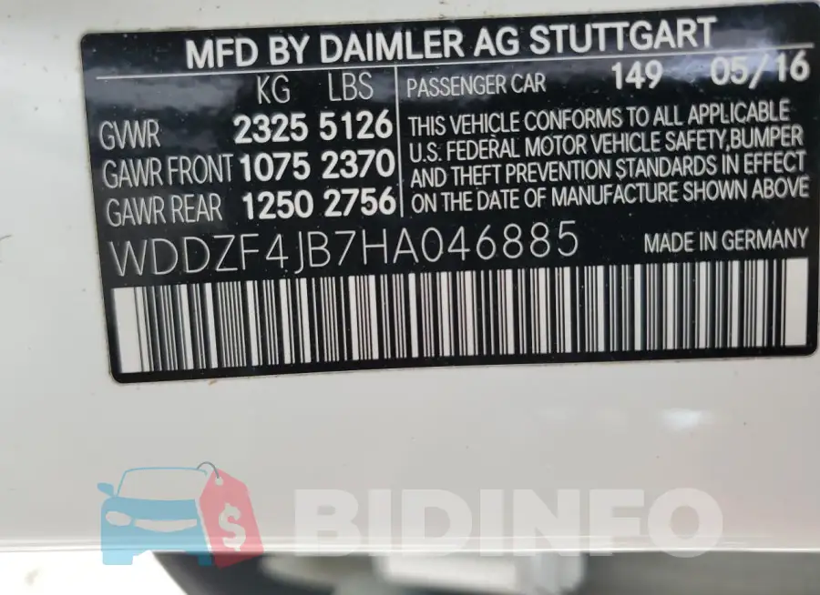 WDDZF4JB7HA046885 Photo# 13