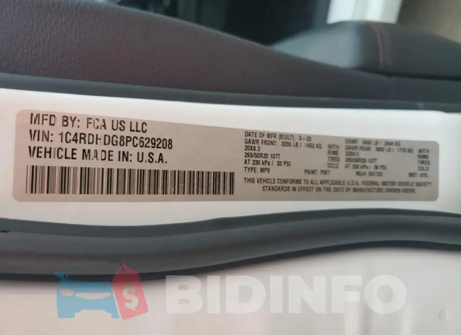 1C4RDHDG8PC629208 Photo# 13