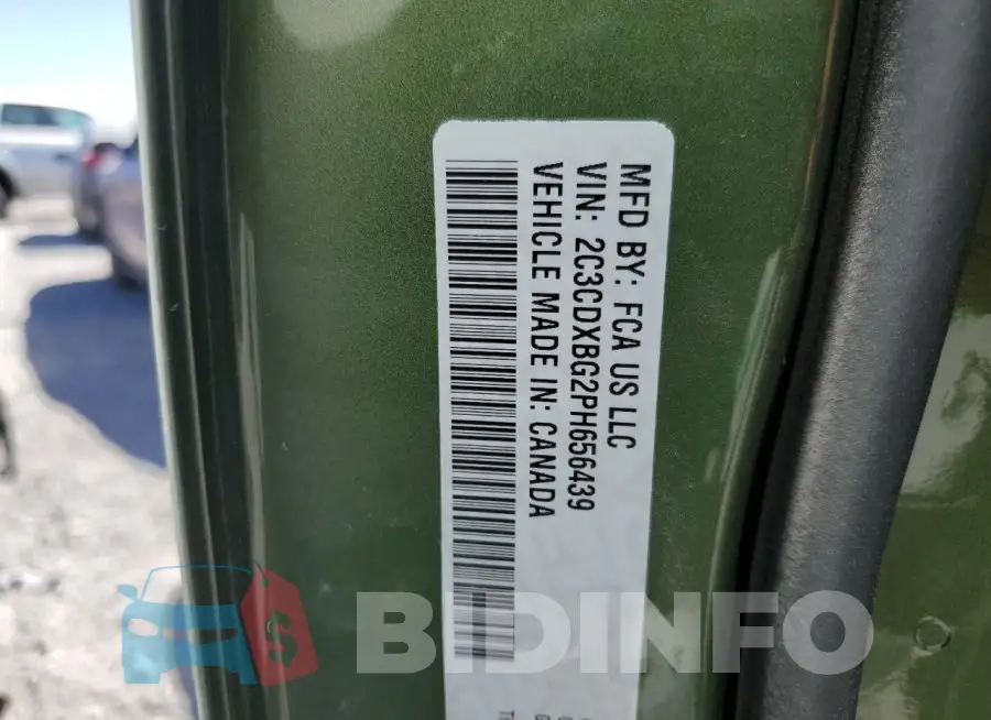 2C3CDXBG2PH656439 Photo# 12