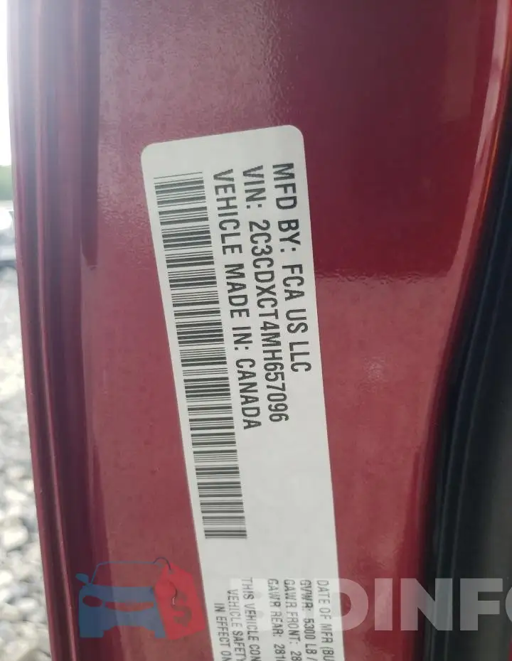 2C3CDXCT4MH657096 Photo# 12